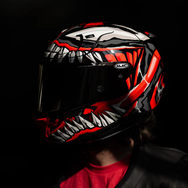 韩国HJC摩托车漫威联名毒液五代 RPHA12碳纤维机车头盔全盔蜘蛛侠