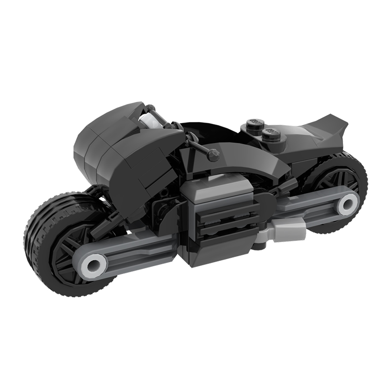国产moc套装积木 DC联盟英雄蝙蝠侠摩托车模型拼装积木玩具
