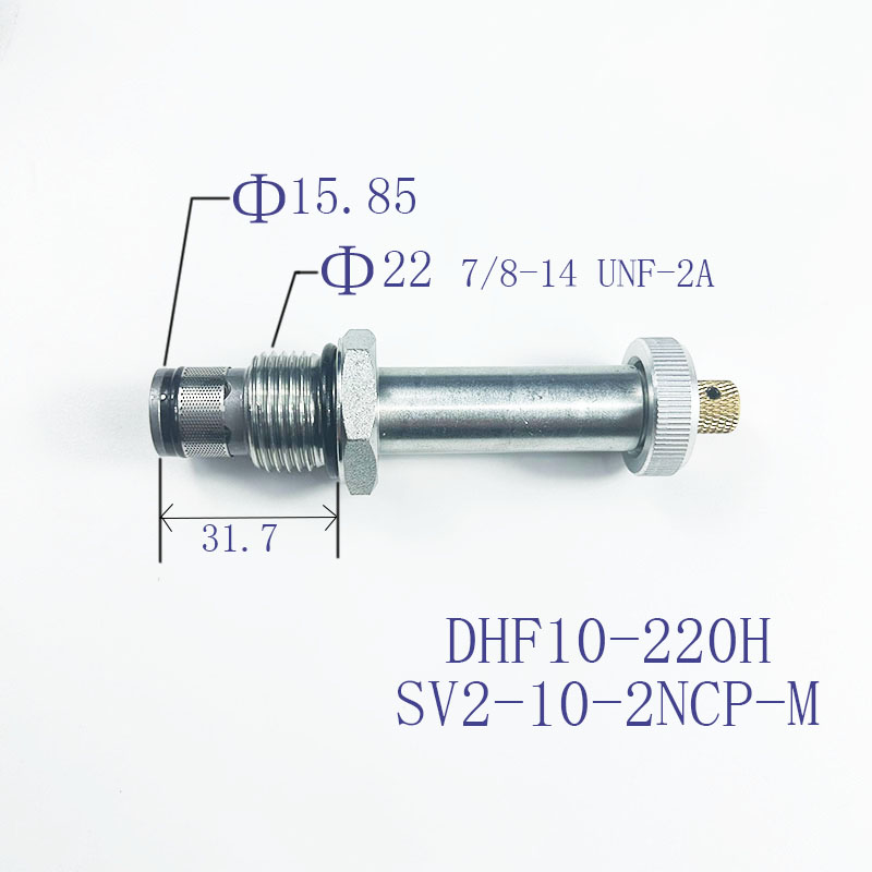 特价螺纹插装二位二通DHF10-220H LSV10-2NCP-M常闭带手动电磁阀