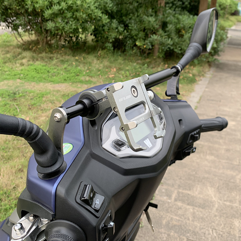 适用豪爵USR125踏板摩托车改装多功能扩展导航横杆不锈钢专用支架