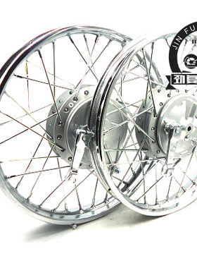 CG125摩托车轮毂 轮圈 复古改装加密钢丝 辐条轮毂前后轮圈辐条圈