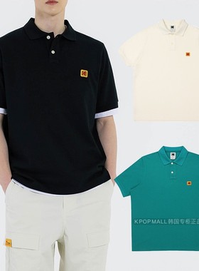 韩国正品代购 KODAK 2023新夏季款男女同款ins风格柯达标志Polo衫