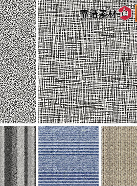 错落抽象线条斑点密集背景纹理地毯几何印花图案九AI矢量设计素材