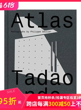 【现货】安藤忠雄建筑设计作品地图集 黑白建筑摄影画册 Atlas: Tadao Ando 英文原版进口善本图书
