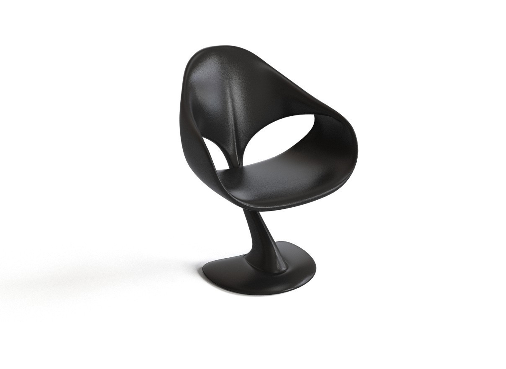 Whale chair鲸鱼椅现代极简酒店样板房客厅玻璃钢椅设计师扶手椅