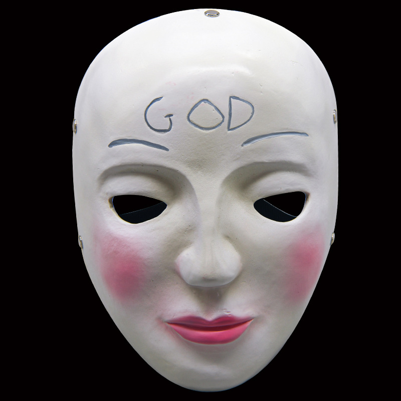 The Purge God Mask 电影人类清除计划GOD树脂面具万圣节舞会道具
