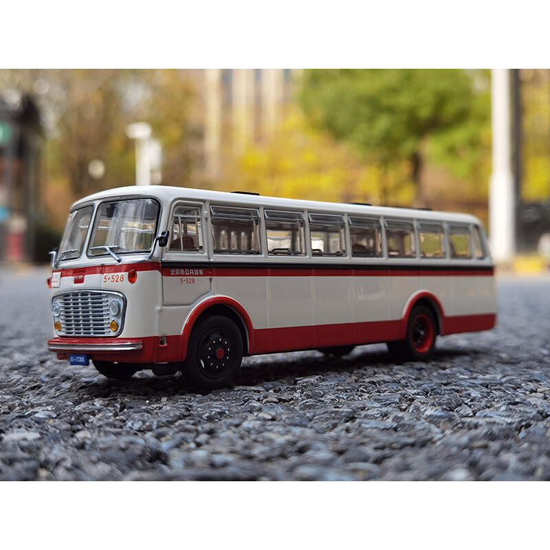 BK651北京公交模型 1:64 北京牌 BK651 合金公交模型老式客车巴士