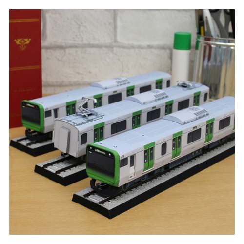 儿童手工折纸DIY拼装立体3D纸质模型仿真交通工具地铁列车制作