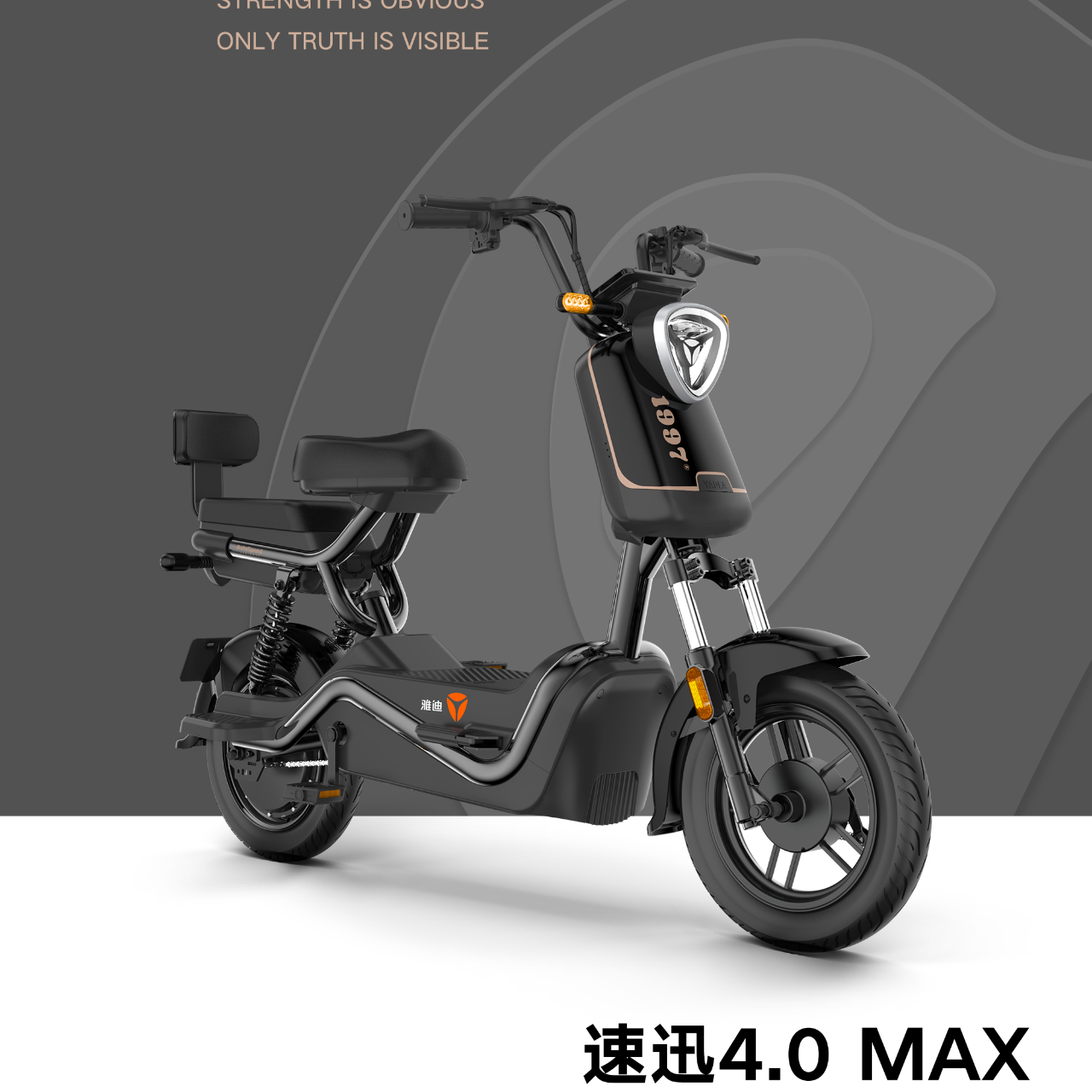 雅迪电动车速迅4.0MAX新款国标车大电池真空胎NFC代步电动自行车