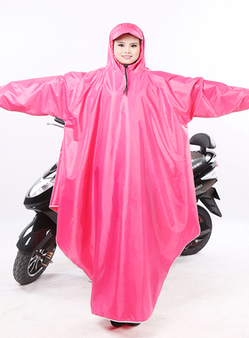 摩托车电动车雨衣成人单人电瓶车户外骑行加大加厚男女自行车雨披