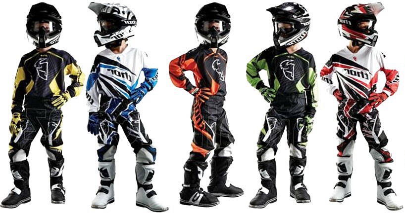 美国THOR雷神越野套装摩托车机车儿童青少年防摔四季骑行赛车服