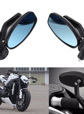 适用电动摩托车后视镜反光镜通用电瓶车倒车镜踏板手把后视镜观