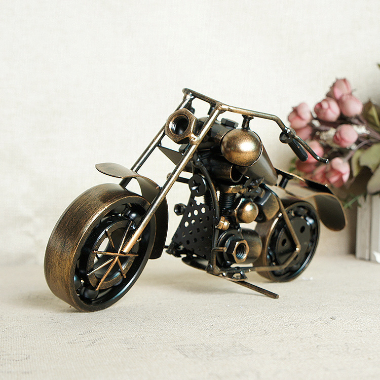 DIY铁艺车模赛车刷漆做工摩托车模型工艺摆件装饰品礼品 多款可选