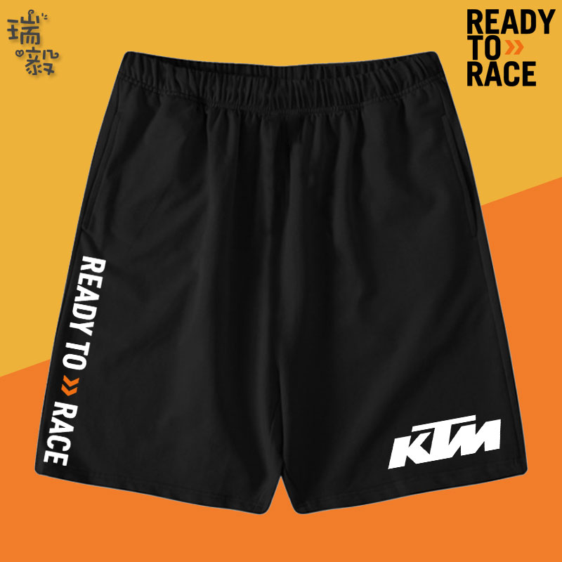可定制KTM机车DUKE摩托车390骑行儿童装速干短裤子男女学生五分裤