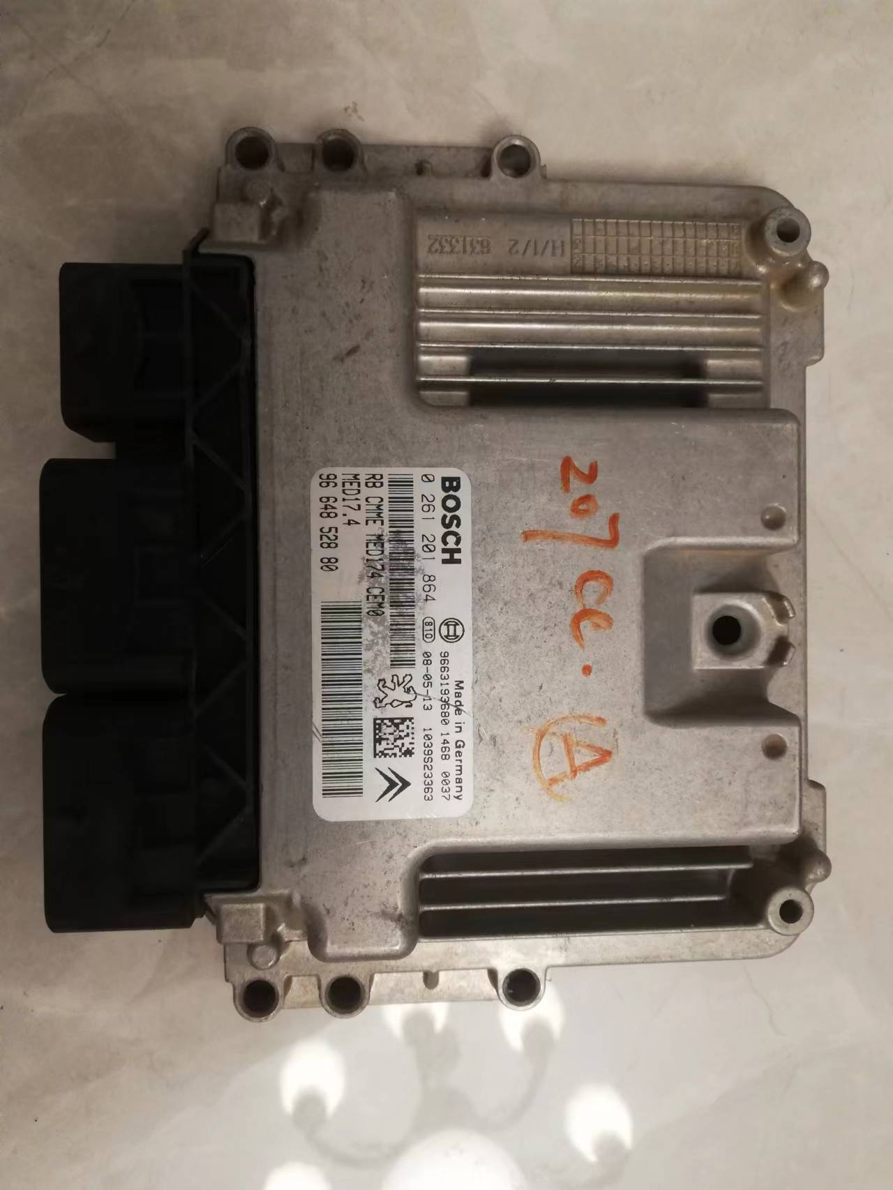 适配标致标志207发动机电脑板0261201864/9664852880纯原装拆车件