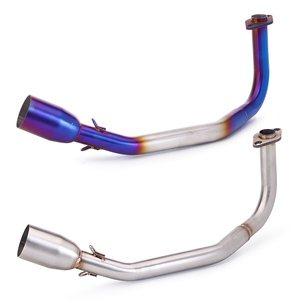 适用于摩托车排气 PCX 150/160 改装 不锈钢前段 烧蓝前段排气管