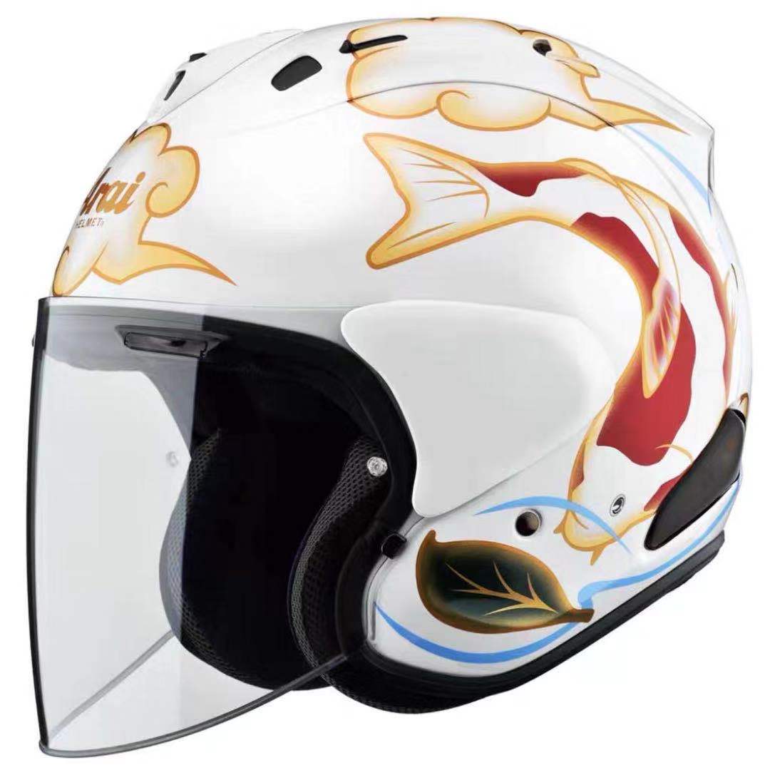 日本ARAI VZ-RAM摩托车头盔四分之三机车半盔复古男女踏板夏季