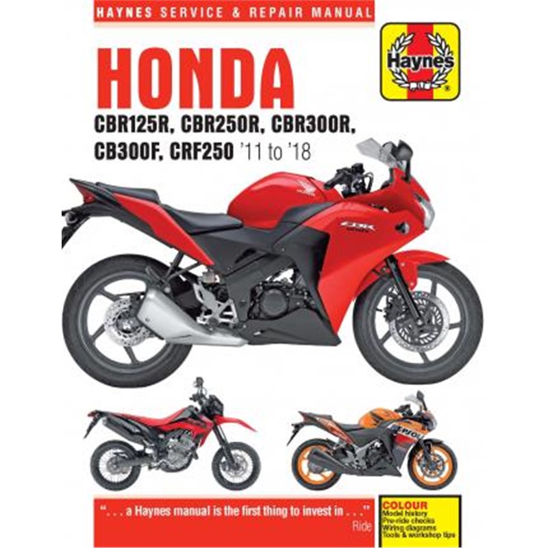 预订Honda CBR125R, CBR250R, CBR300R, CB300F & CRF250 (11-18)