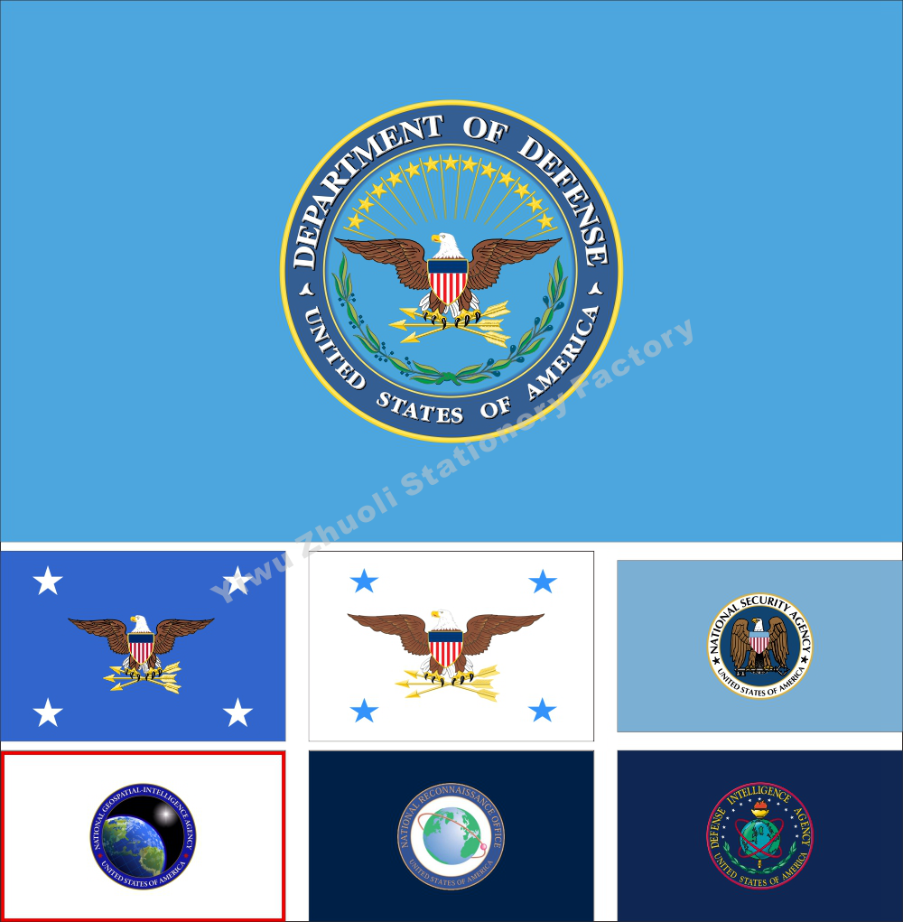 1美国国防部旗安全局旗部长旗情报局旗各种大小可定做可订做