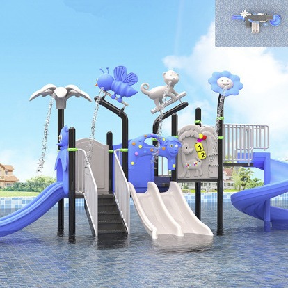 大型室外水上乐园滑梯游泳池儿童滑梯塑料水寨戏水游乐设备