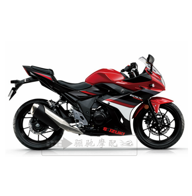 适用铃木GSX250R ABS摩托车黑红版原厂贴花导流罩贴 车头贴车尾贴