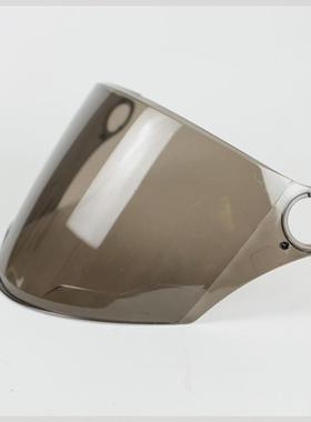 头灰摩托电动车头盔镜片通用面罩防雾半盔安全帽卡扣玻璃挡风