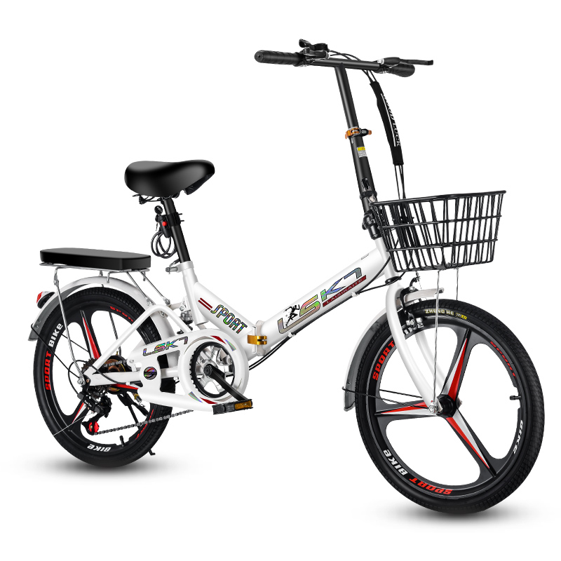 新款折叠自行车超轻便携p20寸22男女式成人变速免安装小型脚踏单
