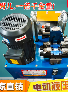 小型液压站液压系统总成微型液压站380v220v液压泵站电动油泵油缸