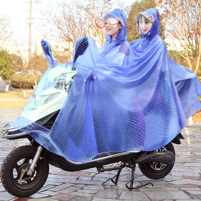 遮得 双人母子男女电动电瓶车雨衣加厚加大防防暴雨雨衣摩托车骑