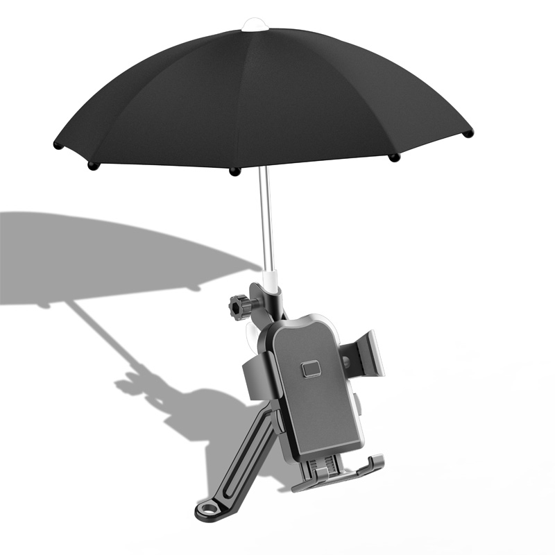 外卖手机支架电动车手机机支架小雨伞电瓶踏板车摩托车手机架防雨