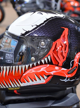 进口HJC RPHA11碳纤维毒液三代小丑异形头盔漫威摩托车赛车全盔