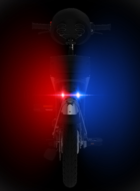 周游者电动车自行车摩托改装通用超亮外置警示红蓝爆闪后尾灯车灯