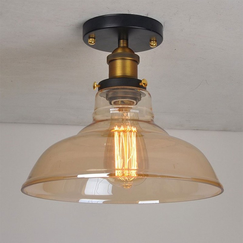retro induStry loft glaSS Ceiling lamp SimpliCity Cloakroom