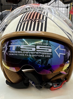 CC认证新国标类摩托车头盔电动电瓶四季冬季保暖全盔双镜片通