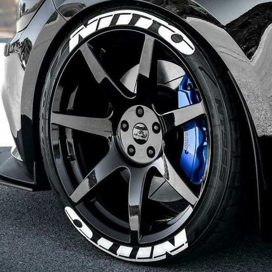 NITTO耐特通轮胎字母贴3D立体英文字母贴汽车身轮毂贴纸个性改装
