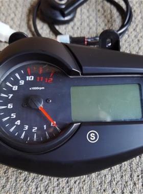 林海劲战四代目电喷摩托车液晶仪表上盖里程码表感应齿轮油改电车
