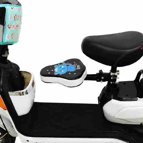 新品靠背方便固定电单车电摩托儿童座椅前置座垫休U闲椅车位座位