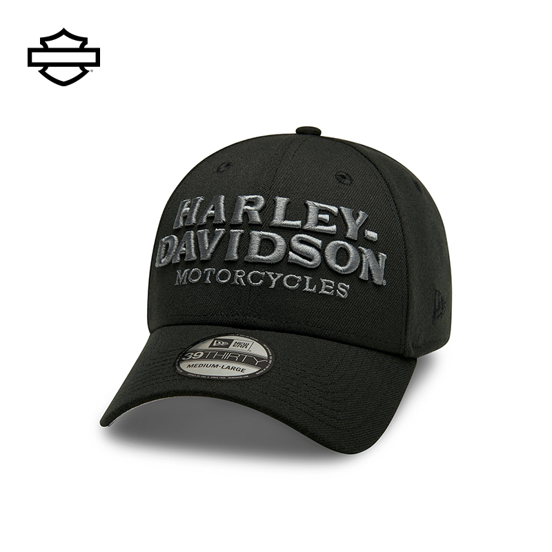 哈雷戴维森39THIRTY®鸭舌帽new era联名款摩托车骑行字母棒球帽