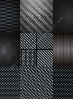 黑色编织花纹背景 黑色底纹纹理无缝背景图 AI格式矢量设计素材