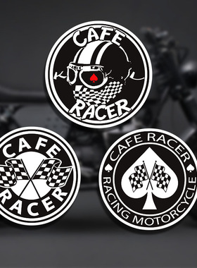 London反光贴花贴纸个性复古摩托车英国Cafe防水Ace标志