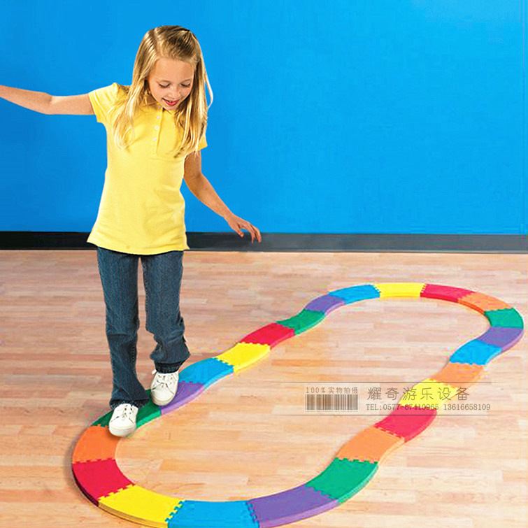 泡沫独木桥.平衡触觉板.幼儿园感统训练器材. 平衡木.平衡步道
