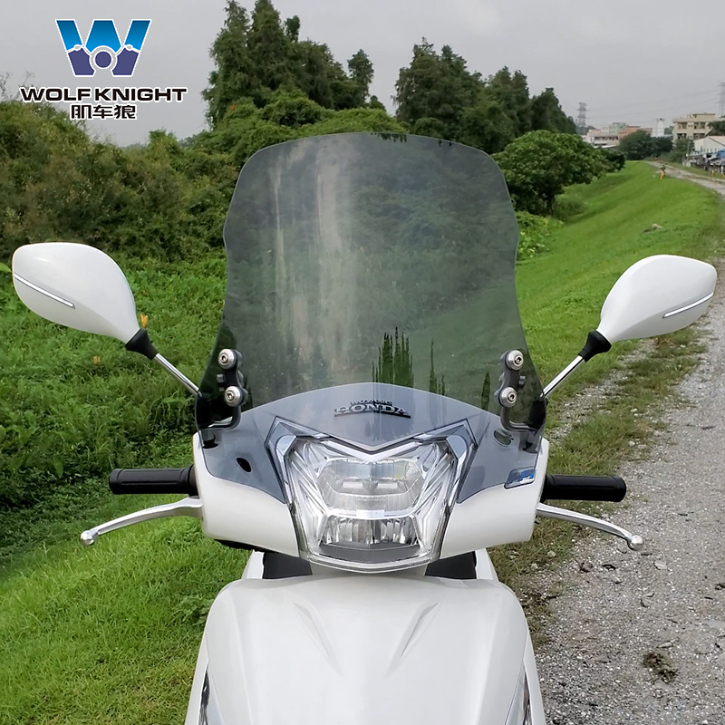 肌车狼适用于本田佳御110风挡E影挡风玻璃踏板摩托车前挡风板改装