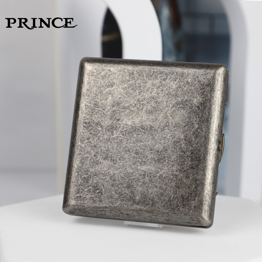 日本王子PRINCE烟盒12/20支装古银铜超薄便携男士礼品烟盒正品