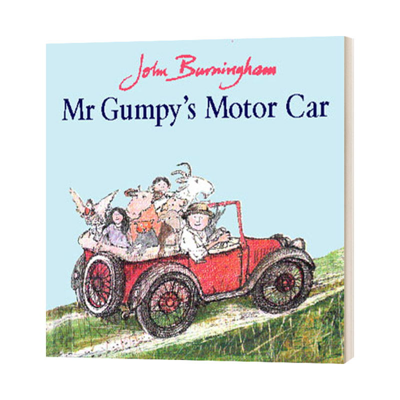 英文原版 Mr Gumpy's Motor Car 和甘伯伯开车去兜风 廖彩杏书单 儿童启蒙认知图画书 英文版 进口英语原版书籍