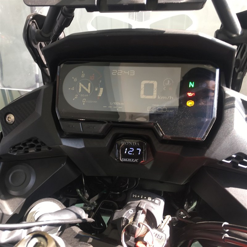 速发适用于本田Honda2019款CB500X 改装电压表显示器 摩托车安装