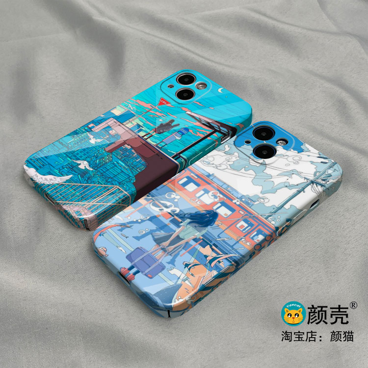 日本电车少女12光面手机壳11适用XSMAX苹果XR保护套iPhone14菲林硬壳小米13PRO华为nova56789硅胶VIVOPPO玻璃