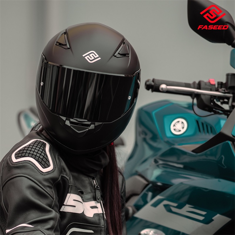 高档FASEED摩托车头盔男女士3C认证复古四季通用个性夏季机车全盔