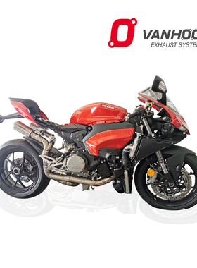 VANHOOL万虎杜卡迪V2摩托车钛合金高性能改装全段底排尾排气管