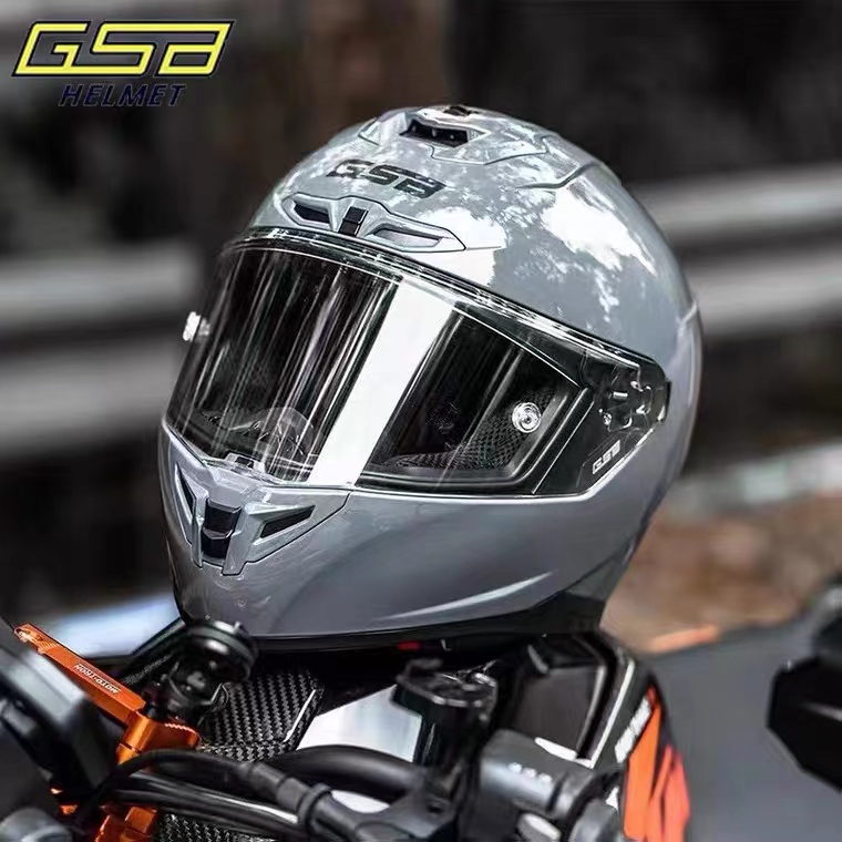 GSB摩托车头盔361男女全盔小尾翼机车头盔全覆式四季百万骑行装备