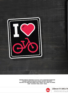 原创爱骑行趣味警示图标反光车贴个性汽车摩托电动车装饰划痕贴纸